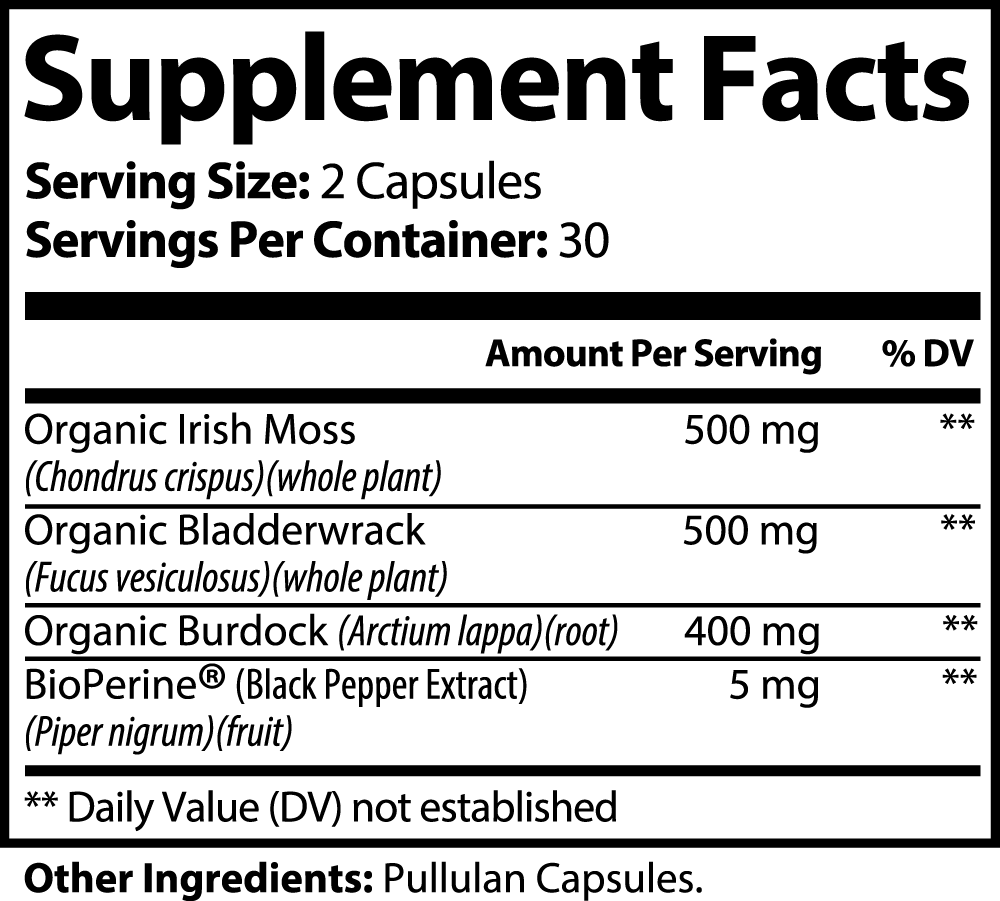 Organic Sea Moss Capsules